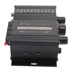 ICRPSTU Amplificador de Potência Bluetooth, Liga de Alumínio de Saída Máxima de 20 W X 2 Com Bluetooth 5.0, para Sistemas de Rádio de Carro de Home Theater de karaokê (Equipamentos)