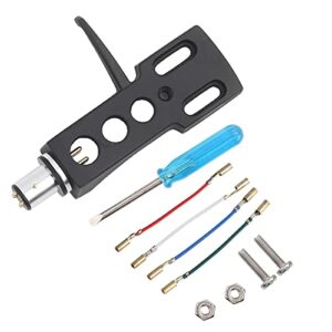 Suporte de cabeça para toca-discos, 6,3 * 4 cm Universal LP Turntable Phono Headshell Mount Substituição com 4 fios condutores para vários Phono (Equipamentos)