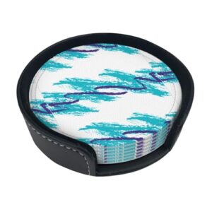 Salelf Northern Lights para porta-copos personalizados com, conjunto de 6 porta-copos com suporte, para mesa de café, bar, cerveja, copo de vinho para inauguração de casa (Cervejas)