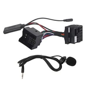 Adaptador de áudio para carro, cabos de reprodutor de áudio, adaptador de microfone, fio auxiliar 150 cm de comprimento de substituição para RNS 510 RCD 300 (Equipamentos)