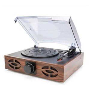 Leitores de discos, caixa de música para casa fonógrafo retrô moderno LP vinil toca-discos com alto-falantes, Bluetooth, cartão USB TF (Equipamentos)