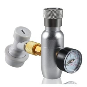 Fabricação caseira de cerveja Beer Keg Charger Kit, CO2 Dispenser, Mini Keg, Regulated, Barrel Regulator Accessory, 0-60 PSI Acessórios para vinho (Cervejas)