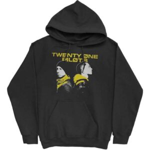Rock Off officially licensed products Moletom com capuz Twenty One Pilots Back To Back Official Unissex, Preto, M (CDs)