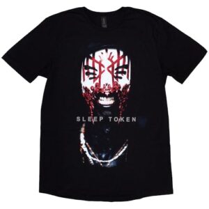 Camiseta masculina Sleep Token Aford Mask preta, Preto, GG (CDs)