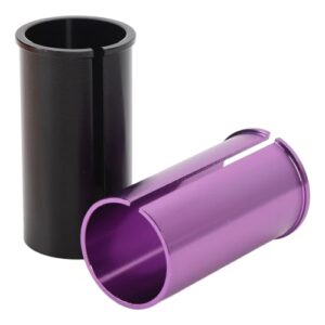 Adaptador de Tubo de Espigão de Assento, Liga de Alumínio Cnc Usinado, Textura de Cd, Manga Redutora de Calço, Adaptador de Espigão de Assento (27,2-28,6 mm) (CDs)