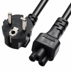 DRRI Cabo de Extensão com Plugue Iec C5 para Tomada Europeia Schuko Cee 7/7 para Impressoras, Computadores Lenovo, Tvs, Monitores E Projetores (1 M/3,28 Pés) (Equipamentos)