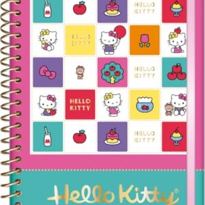 Jandaia - Planner Espiral 175X242mm CD 160Pgs Hello Kitty Quadrinhos Coloridos 2026 FSC (CDs)