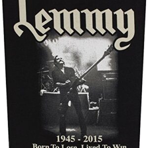 Lemmy Lived to win Back Patch Motorhead XLG (CDs)