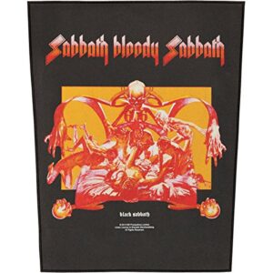 Black Sabbath Patch masculino Sabbath Bloody Sabbath nas costas preto, Preto, tamanho �nico (CDs)