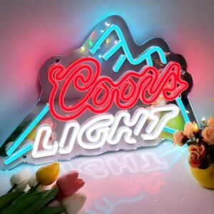 ROLANCHE Letreiros de Néon Crs Light para Decoração de Parede, Letreiro de Néon Regulável para Bar/Bar com Interruptor Liga/Desliga, Letreiro de Néon 3D Infinito com Espelho e Luz Led Em Formato (Cervejas)