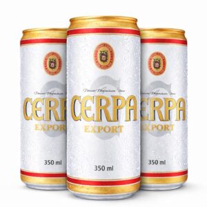 Kit 3 Cerveja Cerpa Export Lata 350ml – Cerveja Premium Tipo Pilsen Puro Malte e Refrescante (Cervejas)