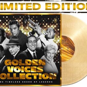 Golden Voices Collection: The Timeless Sound of Legends Vinyl – 16 Iconic Classics from Elvis Presley, Frank Sinatra, Nat King Cole, Bing Crosby, Louis Armstrong, Ray Charles, Ella Fitzgerald and Many - Various Artists (Discos de Vinil)