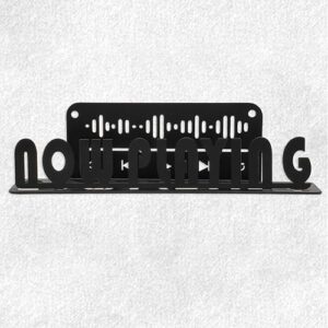 Zckjnoi Suporte de disco de vinil Now Playing – Suporte de exibição de metal montado na parede para toca-discos, exibição minimalista de álbum LP, decoração de sala de música preta (Discos de Vinil)