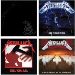 Metallica - Metallica / Kill 'Em All / Ride The Lightning / Master Of Puppets 4 Vinyl LP Bundle (Discos de Vinil)