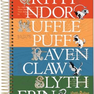 Caderno Espiral Univ CD 10 Matérias 200 Fls Harry Potter Nome Casas FSC - Jandaia (CDs)
