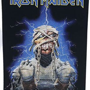 Iron Maiden Powerslave Eddie Unissex Patch Back multicolorido 100% poliéster (Discos de Vinil)