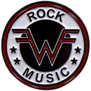 Emblema Weezer Rock Music Logotipo da Banda Tamanho Único, Branco, tamanho �nico (CDs)