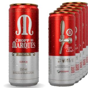 Cerveja Chopp do Marquês Pilsen 350ml Kit 6 unidades (Cervejas)