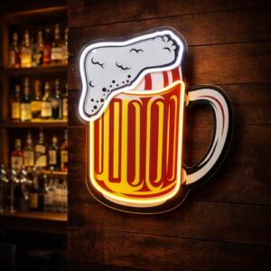 Painel Luminoso Neon Led Chopp Cerveja Bar 45cm Multicolorido 127/220v (Cervejas)