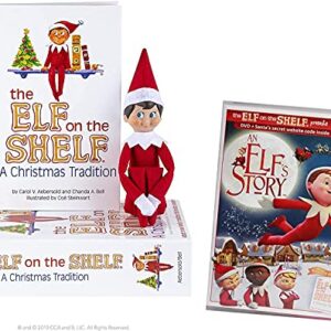 Elf on the Shelf Blue Eyed Boy with Bonus "An Elf Story" DVD - Direct From North Pole in Limited Edition Official Gift Box (CDs)