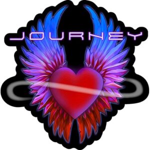 Adesivo de coração Journey (CDs)