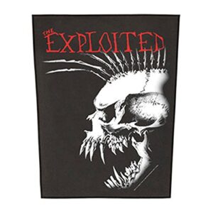 XLG The Exploited Bastard Skull Punk Music Aplique de patch nas costas (CDs)
