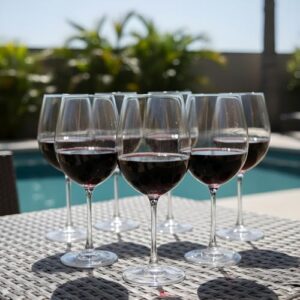 Taças de Cristal Elegance para Vinho, 540 ml, Jogo com 6 Taças (Vinhos)