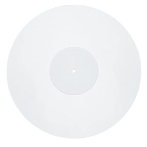 AsrMyjcx Tapete de Acrílico para Toca-discos, Slipmat, Que Melhora em Toca-discos de, BRANCO (Equipamentos)
