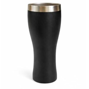 Copo Térmico Inox Tulipa 500ml Parede Dupla com Isolamento a Vácuo, Aço Inoxidável, Conserva Temperatura para Chopp Cerveja Sucos (Preto) (Cervejas)