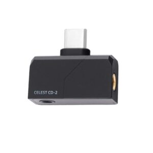 QOA Celest Mini amplificador portátil IEM DAC, para monitor intra-auricular, USB C para saída de 3,5/4,4 mm, alta resolução 32 bits/384 kHz, amplificador de fone de ouvido HiFi para telefone/PC (preto (Equipamentos)