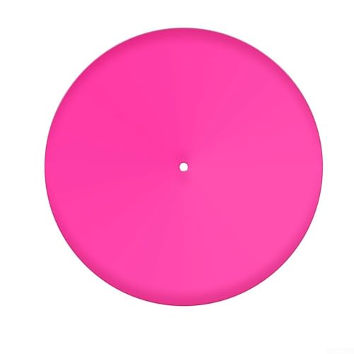 Tapete deslizante de acrílico para toca-discos de 30 cm, tapete antiestático de 3 mm para LP Player, almofada de borracha rosa para reduzir o ruído e melhorar a qualidade do som (Equipamentos)