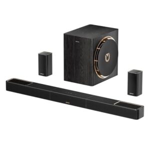 ULTIMEA Skywave X50 Barra de Som 5.1.4ch sem fio para Home Theater, Soundbar profissional de 760 W com Dolby Atmos, 2 Caixas Surround Sem Fio e Subwoofer de 8", Amplificador GaN, 4K HDR, HDMI eARC (Equipamentos)