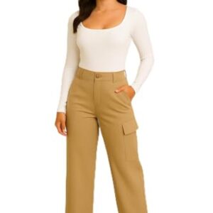 Body Blusa Feminina Manga Longa DEcote Quadrado Forrado em Suplex (Branco, M) (Vinhos)
