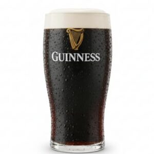 Guinness vidro gravidade com harpa brilhante dourada - edição de estilo novo 2019 - conjunto de 2 (Cervejas)
