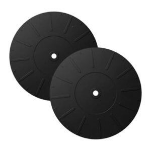 FVDPWYE Tapete para Toca-discos de 7 Polegadas de Diâmetro, Almofada para Toca-discos, Peça de Reposição, Presente, Acessório, 2 Partes (Equipamentos)
