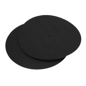 SUNGOOYUE Tapete para Toca-discos de Vinil de 12 Polegadas, Em Feltro Antiderrapante, Antiestático e Resistente a Choques, Com Suspensão Eficaz para Acessórios de Toca-discos. (Equipamentos)