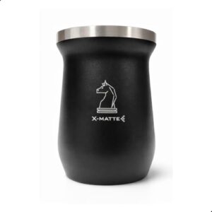 Cuia Térmica 240 ml Mate Chimarrão Tererê De Aço Inoxidável 18/08 Parede Dupla Isolamento a Vácuo Livre de BPA Copo Café Erva X-Matte
