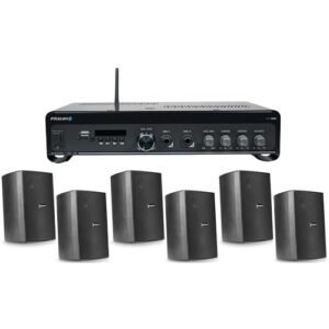 Kit Som Ambiente Amplificador + 3 Pares de Caixas de Som (Equipamentos)