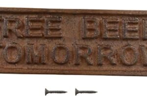 Midwest Placa CRAFT HOUSE CAST Iron Free Beer Tomorrow (1) (Cervejas)