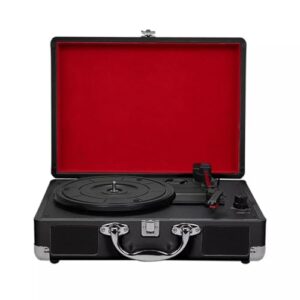 Toca-Discos com Caixas de Som,Toca-discos Portátil com Alto falantes Integrados,Suspensão com Agulha de Rubi, USB/TF/Gravação,Ideal para Casa, Decoração e Amantes da Música (Equipamentos)
