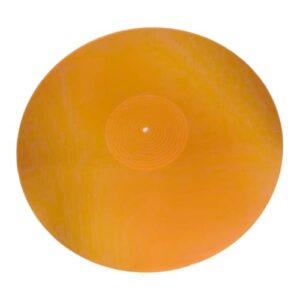 KiBcsLic Tapete para toca-discos, fácil de instalar, ajuda a reduzir o ruído, acessório de alto desempenho, Laranja (Equipamentos)