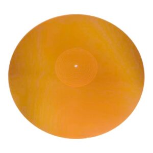 Generic Tapete para toca-discos, acessórios e peças de reposição resistentes que ajudam a reduzir o ruído, Laranja (Equipamentos)