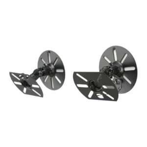 BaotyJie Suporte de parede giratório para 2 caixas de som surround, com inclinação e rotação, para, ideal para hotéis e residências, S (Equipamentos)
