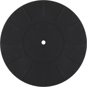 Tapete para toca-discos, tapete para toca-discos de silicone de 17 cm de diâmetro, antiestático, antiderrapante, tapete para toca-discos LP para acessórios de substituição de tapete de disco de vinil (Equipamentos)