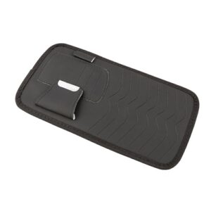 KiBcsLic Solução de Armazenamento de DVD/CD Car Visor, Bolsa de Grande Capacidade para Fácil Instalação, Preto, Tamanho real (CDs)