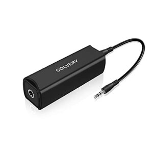 Golvery Isolador de ruído em loop de solo, eliminador de filtro de ruído de zumbido Auido para áudio de carro, casa, sistema estéreo de PC com conector auxiliar de 3,5 mm ou RCA (Equipamentos)