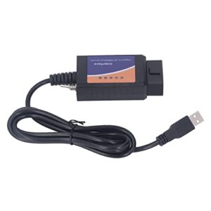 Tbest Elm327 Pic18f25k80 Ferramenta de Diagnóstico do Carro Obd2 Scanner Leitor Código Com Suporte Cd Substituição para Kuga 2006 2016 Modelos (CDs)