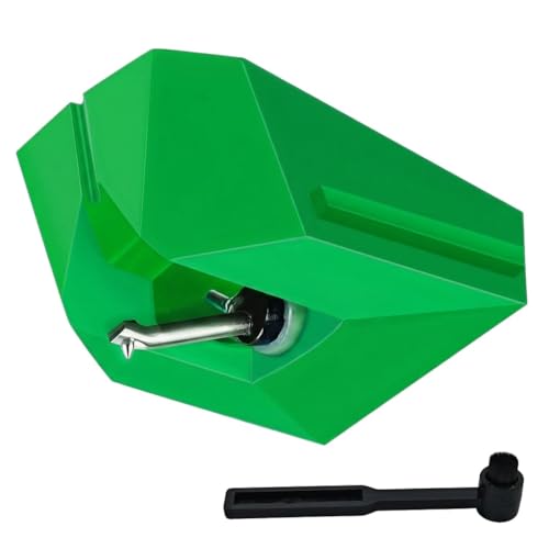 Agulha de substituição para toca-discos de diamante ATN95E, compatível com toca-discos de vinil Audio-Technica AT-LP120X (verde) (Discos de Vinil)