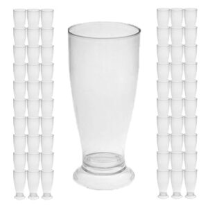 Copos Mini Tulipa Acrílico Transparente 220ml Chopp Cerveja Refrigerantes Festas Comemorações Eventos Restaurantes (126) (Cervejas)
