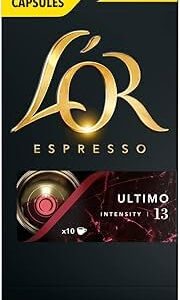 LOr Espresso Cápsula Ultimo, Torra Escura, Intensidade 13, 52 Gramas (Café)